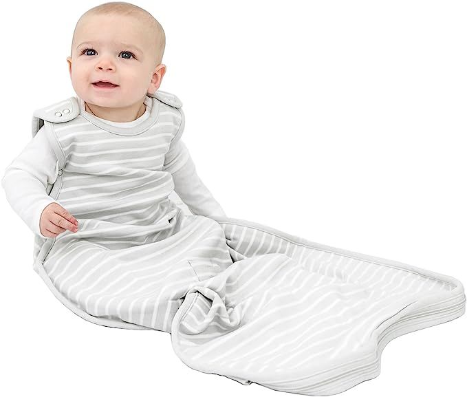 Woolino 4 Season Ultimate Baby Sleep Bag Sack - 2-24 Months Universal Size - Merino Wool - Birch ... | Amazon (US)
