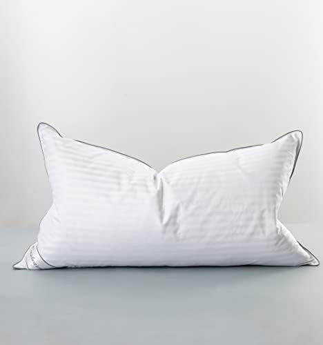 Eastwarmth Goose Feather Down Pillow for Sleeping, 100% Cotton Cover King (20X36IN) Bed Pillow St... | Amazon (US)