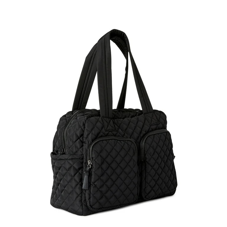 No Boundaries Women's Double Pocket Weekender Black | Walmart (US)