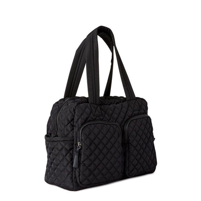 No Boundaries Women's Double Pocket Weekender Black - Walmart.com | Walmart (US)