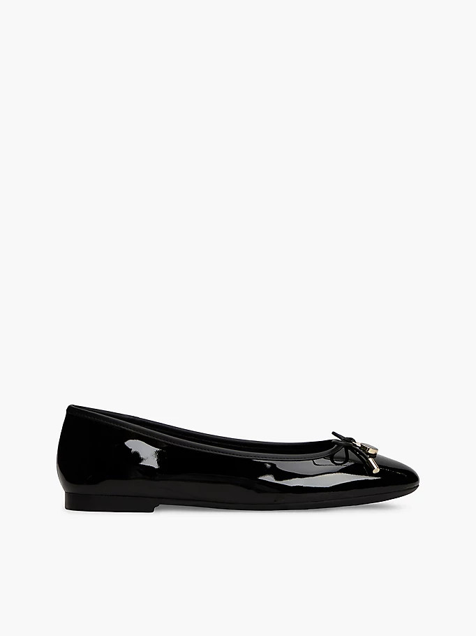 Patent Leather Padlock Charm Ballerinas | Tommy Hilfiger UK