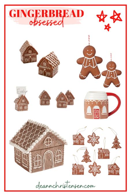 Gingerbread Obsessed 🤩 🎁 #giftguide #gingerbread #christmasgifts #giftideas #homedecor #home #targetgifts #potterybarn #ornaments 

#LTKhome #LTKHoliday #LTKSeasonal
