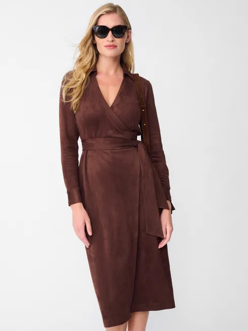 Brandt Faux Suede Dress | J.McLaughlin