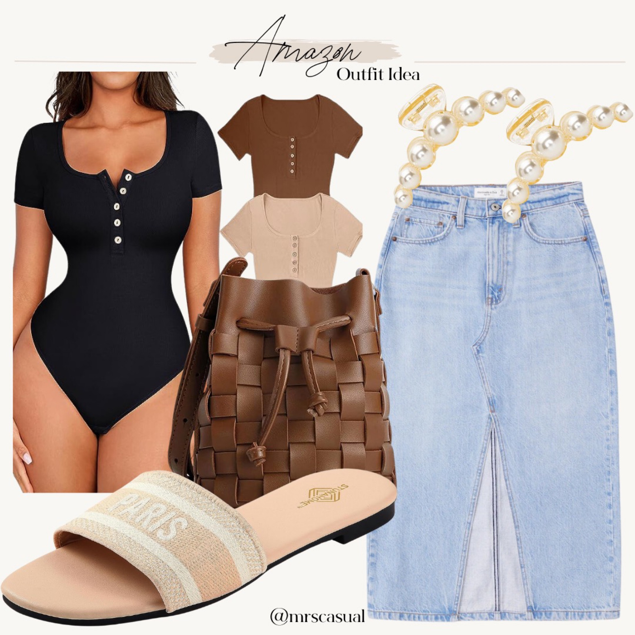 Love this new bodysuit from amazon. Perfect for fall layering or with a cute denim midi  

#LTKstyletip #LTKunder50 #LTKFind