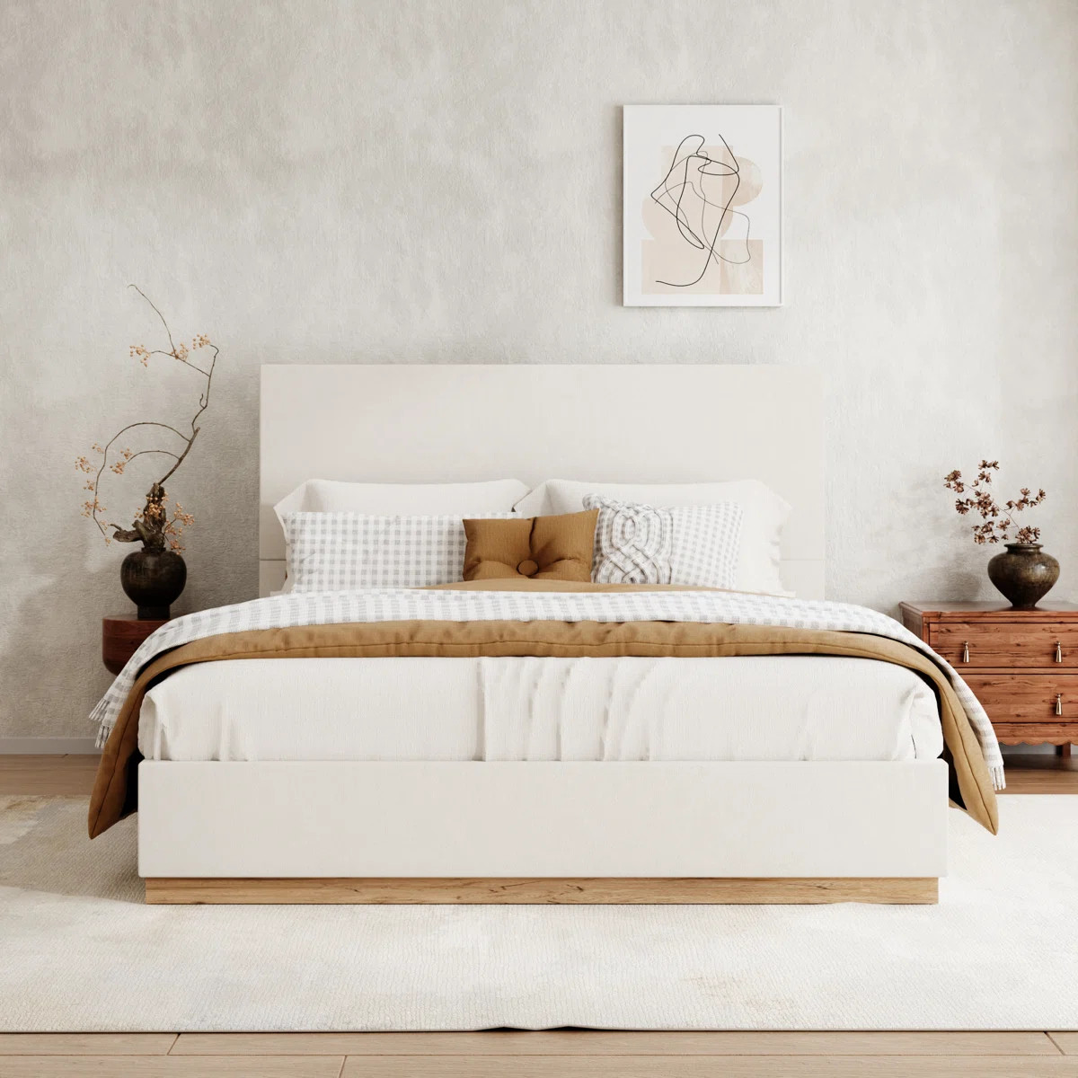 Haden Upholstered Platform Bed Frame | Wayfair North America