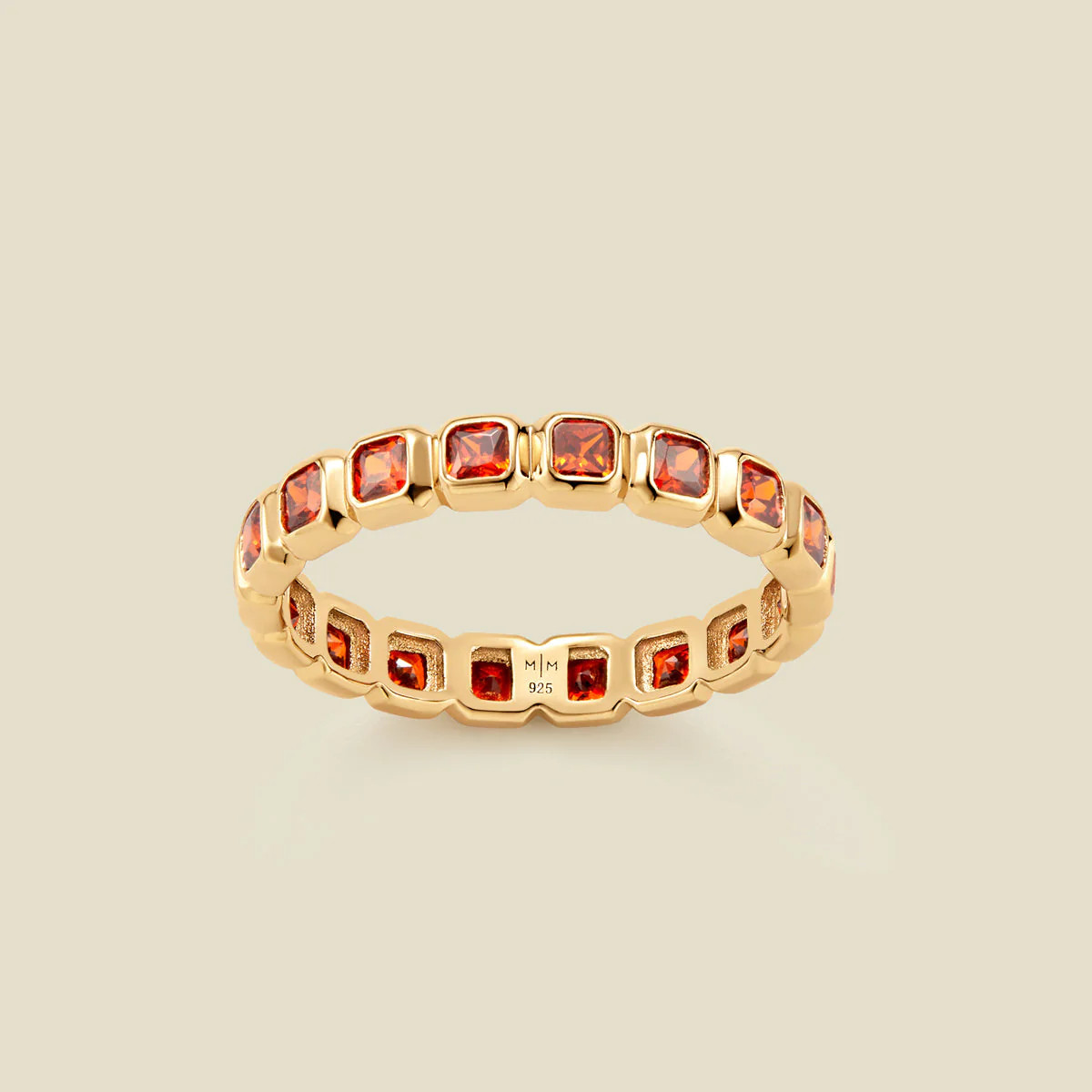 January Birthstone Eternity Ring | Made by Mary (US)