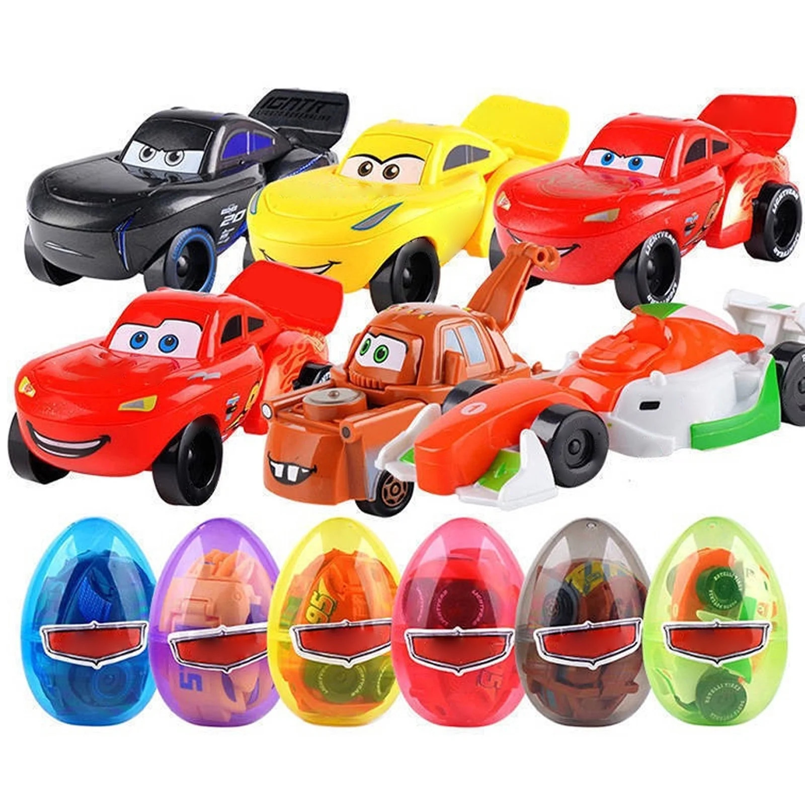 6 PCS Easter Eggs Filled with Die-Cast Car for Boy - Toys for Easter Egg Hunts, Basket Stuffers, ... | Walmart (US)