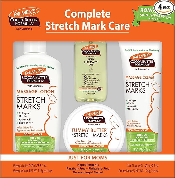 Palmer's Cocoa Butter Formula Complete Stretch Mark and Pregnancy Skin Care Kit | Amazon (US)