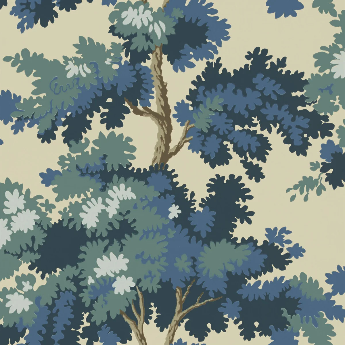 Sandberg Raphael Dark Blue Wallpaper | DecoratorsBest