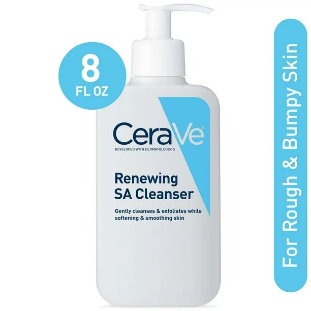 CeraVe Renewing Salicylic Acid Face Cleanser for Normal Skin, 8 fl oz | Walmart (US)