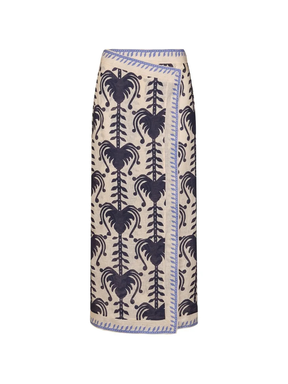 Johanna Ortiz Deep Blue Sea midi skirt - Neutrals | Farfetch Global