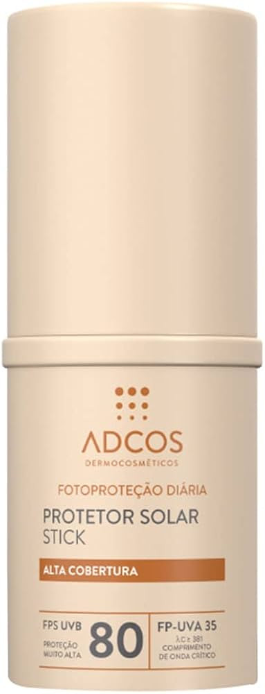 Adcos Protetor Solar Tonalizante Stick FPS80 Peach 12g | Amazon (BR)
