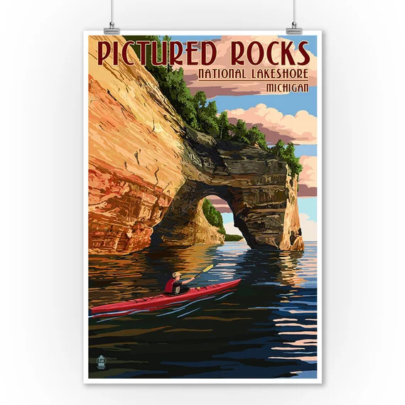 Prints Signs Pictured Rocks National Lakeshore Michigan | Etsy | Etsy (US)