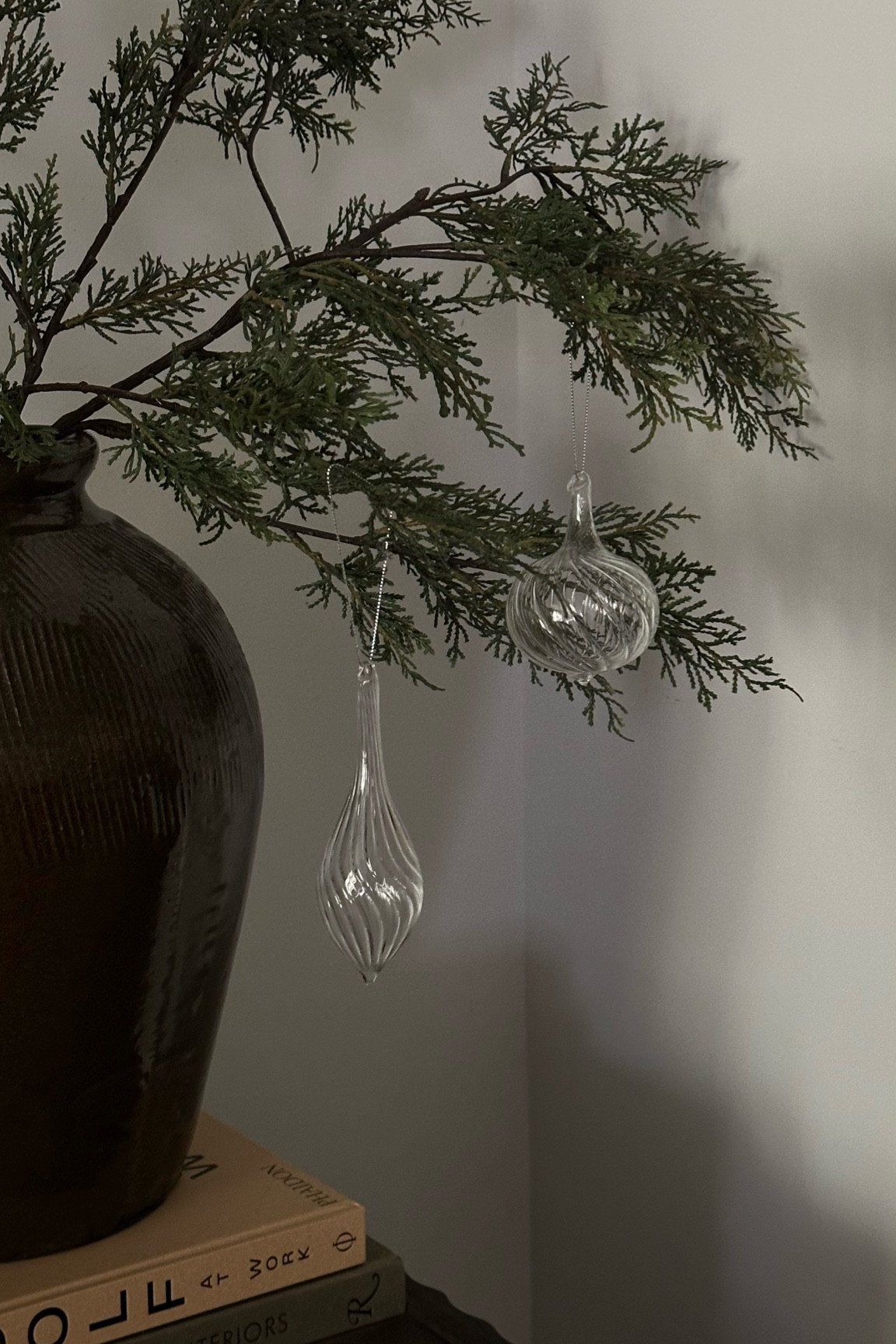 clear glass ornaments set of 2 

#LTKHome #LTKFindsUnder50 #LTKHoliday