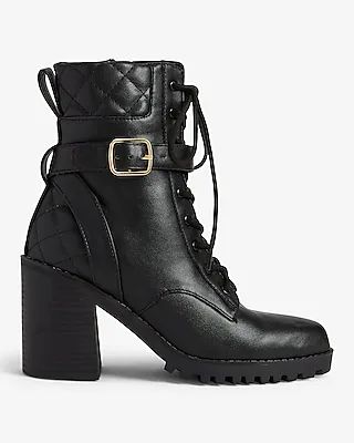 Mid Ankle Lug Combat Boots | Express