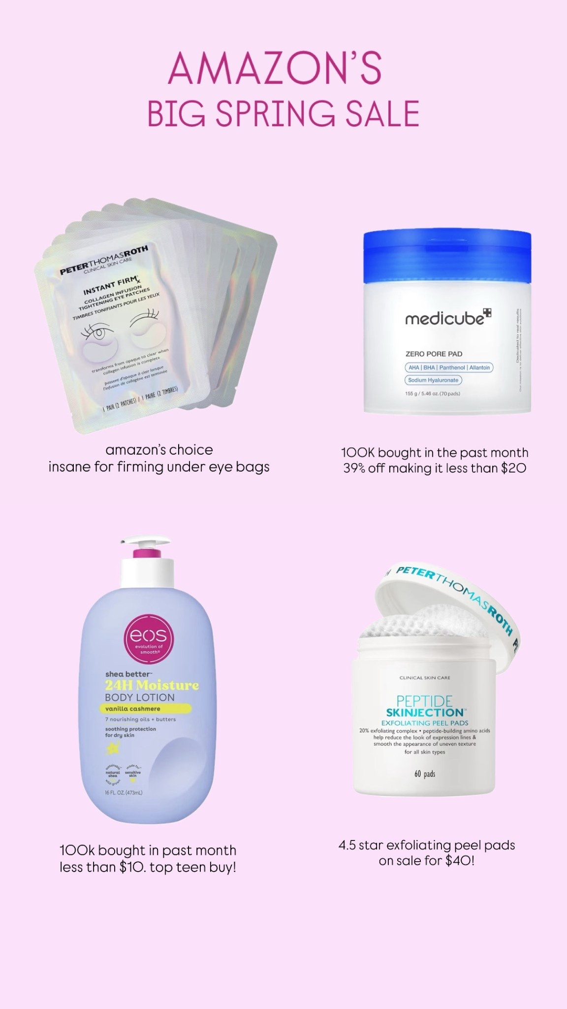 amazons big spring sale kicks off tomorrow (march 25) - add some of my fave lotions and potions to your cart today, and ship tomorrow!!  🧴 

#founditonamazon #ad #amazon #springsale @amazon 

#LTKSaleAlert #LTKSeasonal #LTKBeauty