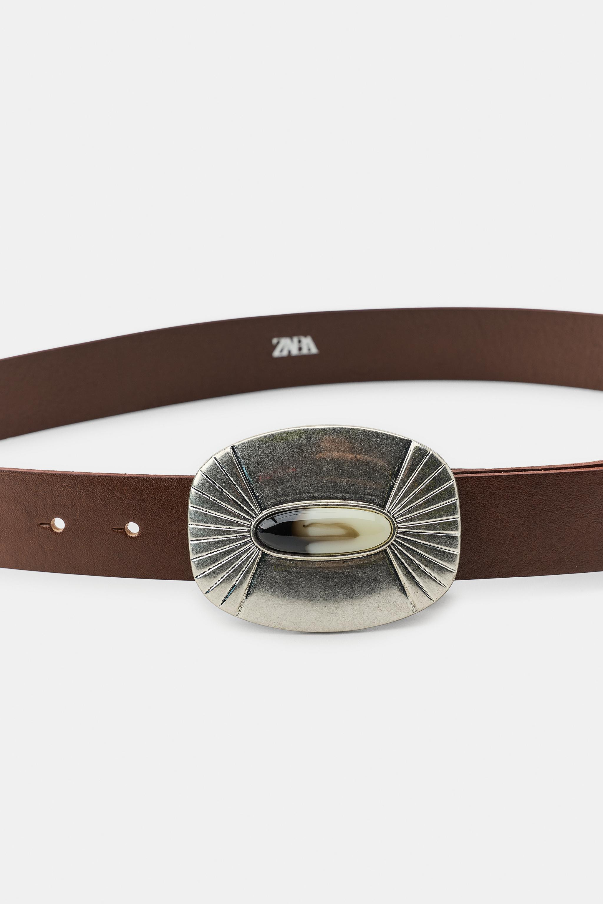 100% LEATHER COWBOY BELT | Zara UK