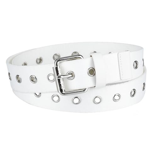 Dickies Women's Grommet Belt, White, Medium | Amazon (US)