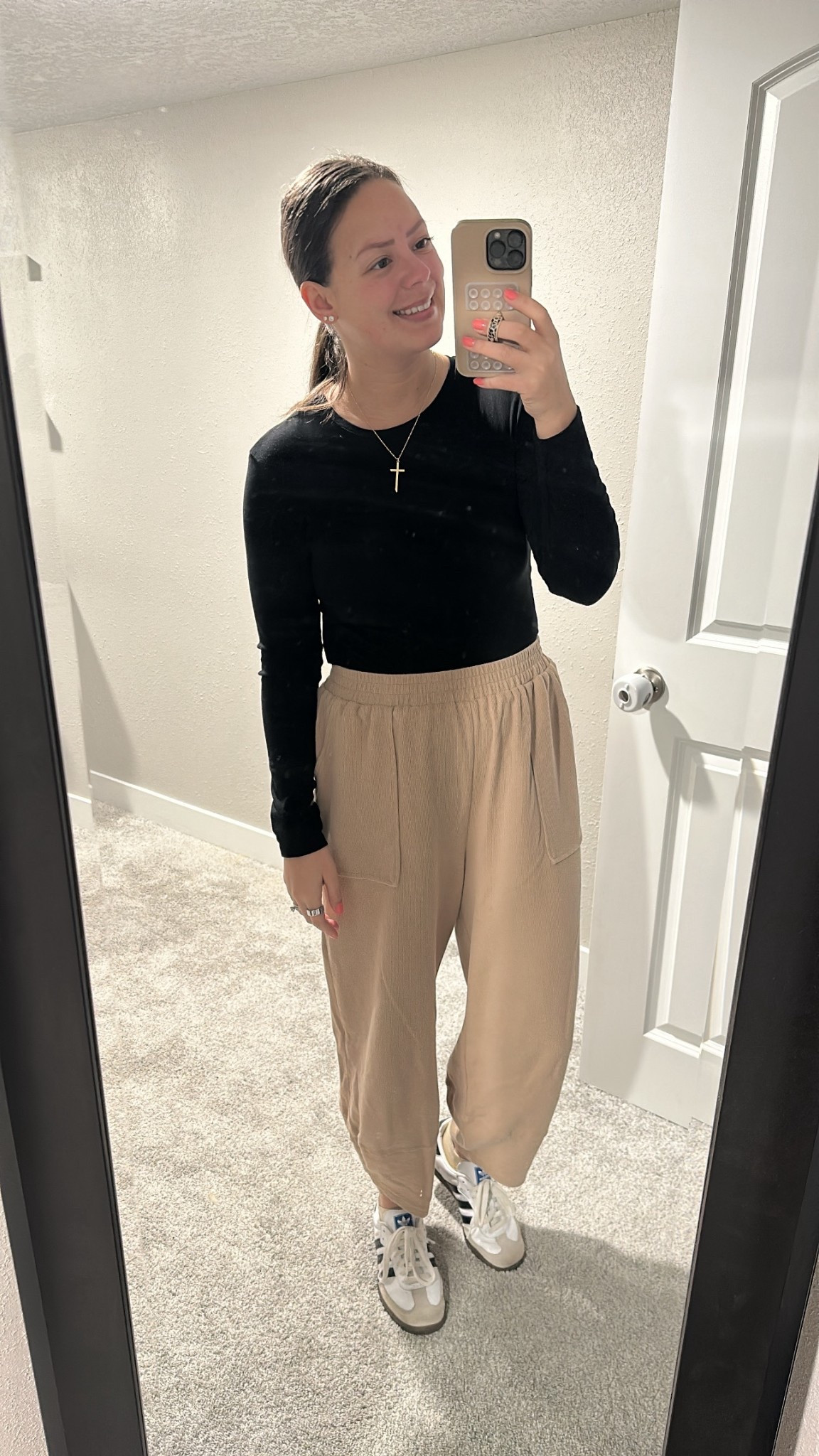 These comfy and cute pants from Amazon are currently on sale! I love the large pocket detailing. They come in a bunch of different colors. I am wearing my normal size medium. 

#LTKootd #LTKSaleAlert