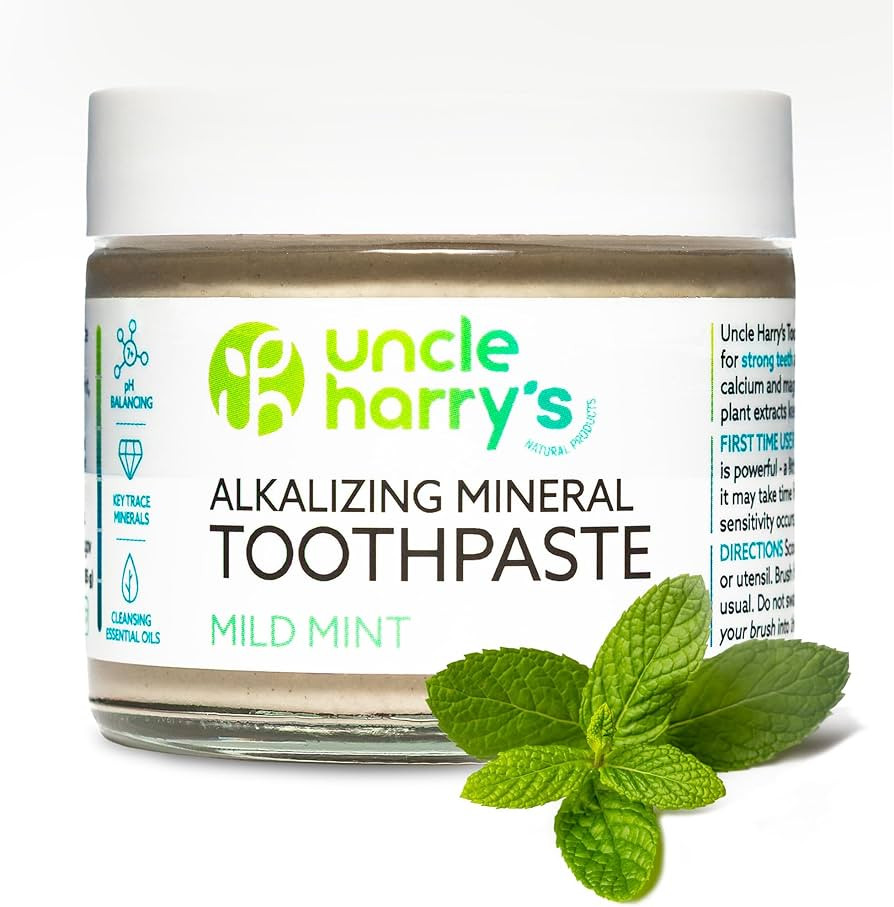 Uncle Harry's Mild Mint Remineralizing Toothpaste | Natural Whitening Freshens Breath & Promotes ... | Amazon (US)