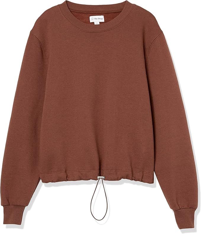 The Drop Women's Nellie Elastic Waist Fleece Sweatshirt | Amazon (US)