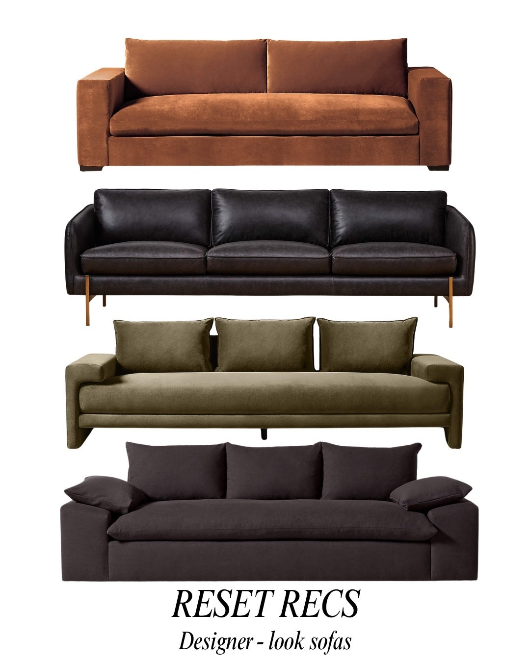 If you’re going to invest in one thing for your living room, make it the sofa. These designer-look sofas are built to last, with timeless silhouettes and luxe fabrics that instantly elevate a space. Tap to shop my top picks!
#sofa #livingroominspo #highendfurniture #homeinvestment #homestyling #neutraldecor #modernhome #resetrecs #homedesign #interiordesignideas

#LTKSeasonal #LTKHome