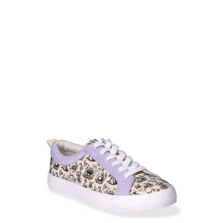 Disney Women's Alice in Wonderland Low-Top Casual Sneakers, Sizes 6-11 | Walmart (US)