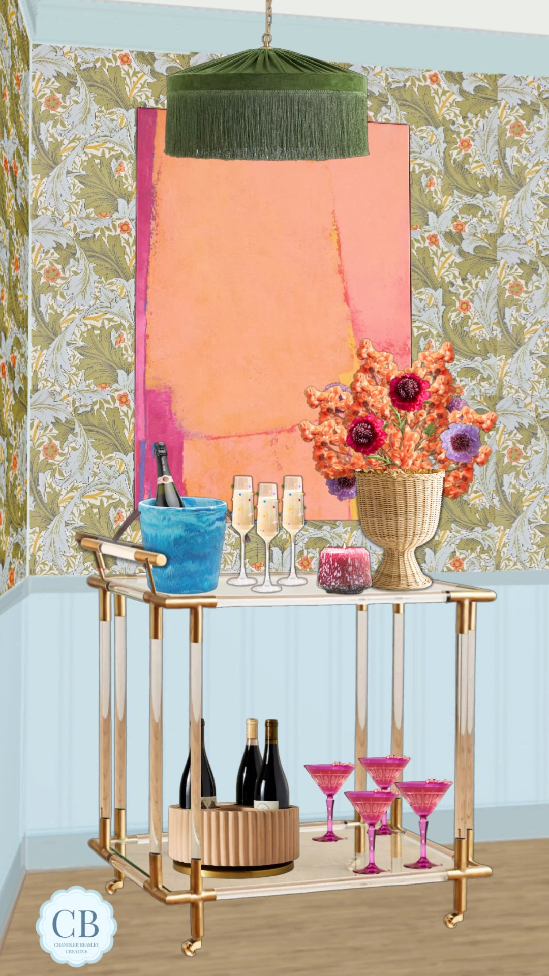 Fun little bar cart styling using only items from @anthroliving 

#LTKWatchNow #LTKStyleTip #LTKParties