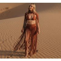 Fringe Skirt Set - Festival Outfit Burning Man Costume Rave Wear | Etsy (US)