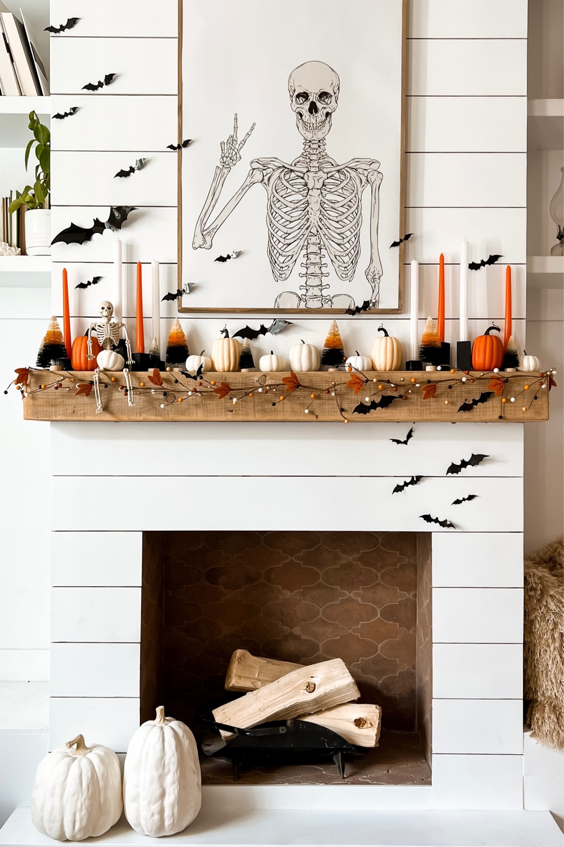 Halloween mantle 

#LTKSeasonal #LTKHoliday #LTKHalloween