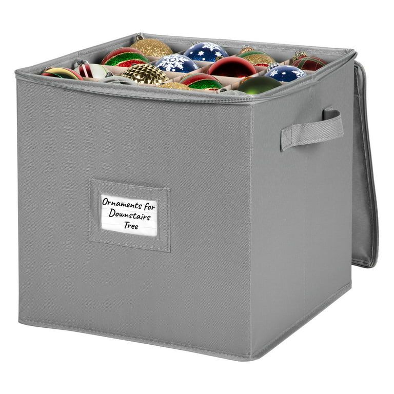 Christmas Ornament Storage Container – Heavy Duty Non-Woven Canvas - for Adults and Kids - Colo... | Walmart (US)