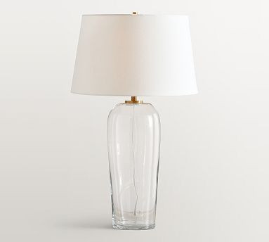 Carter Glass Table Lamp (18"-29") | Pottery Barn (US)