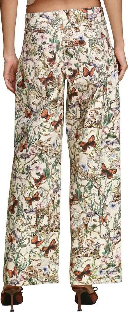 Belted Wide Leg Stretch Denim Pants | Nordstrom