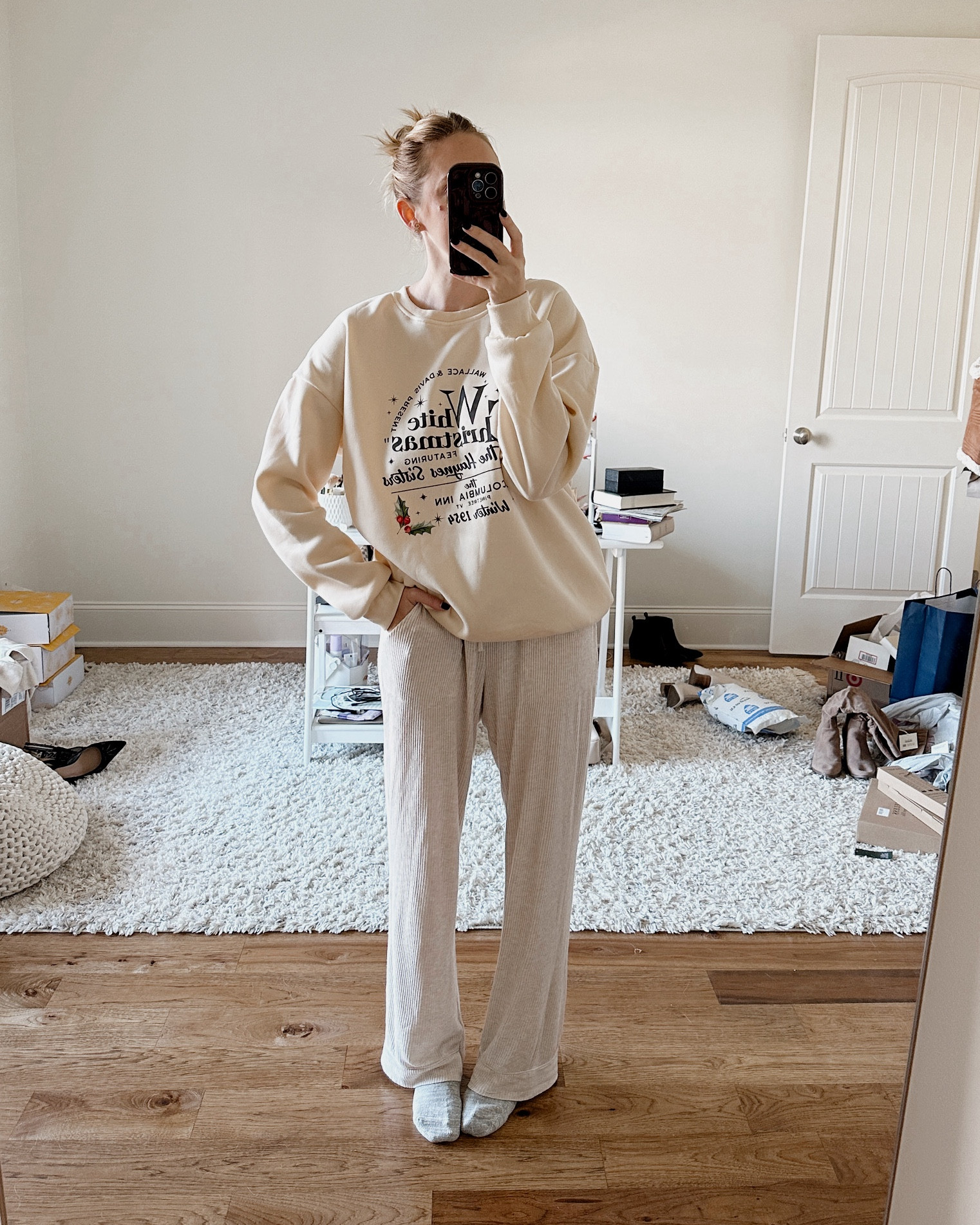 Sunday cozies. Ribbed neutral knit pajamas gift set. White Christmas sweatshirt. Christmas sweater. Ugg socks on sale 



#LTKHome #LTKGiftGuide #LTKHoliday