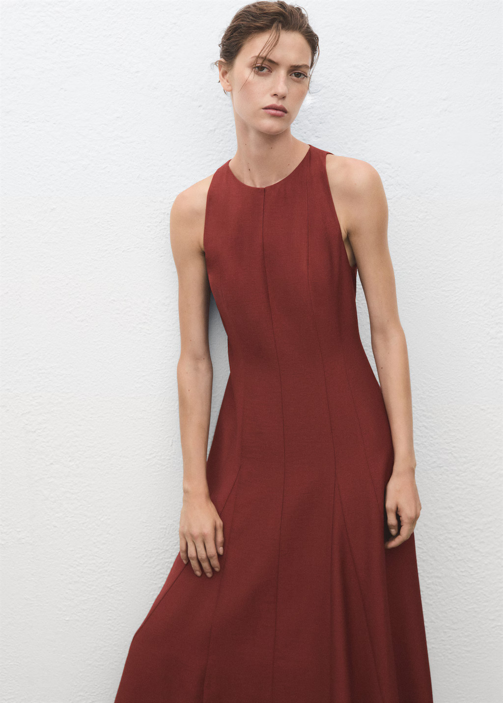 A-line dress with godets - Women | MNG Australia | Mango (US/MX/AU)