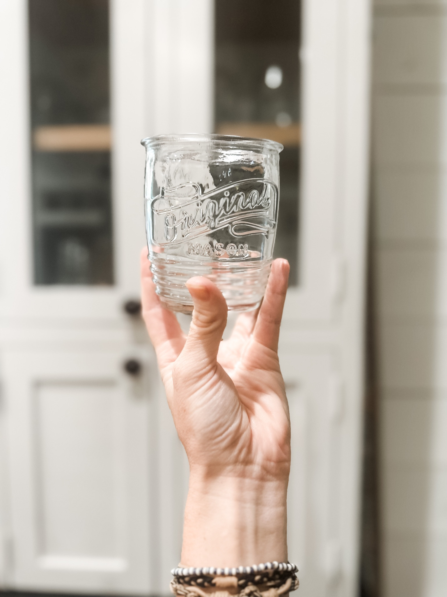 Mason Jars for drinking glasses - always winning. 

#LTKhome