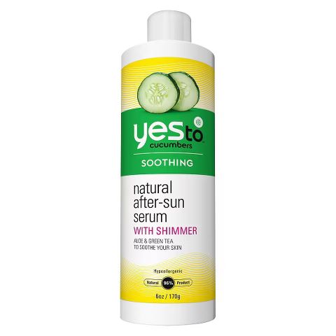 Yes To Cucumbers Natural After-Sun Serum with Shimmer - 6 Oz | Target