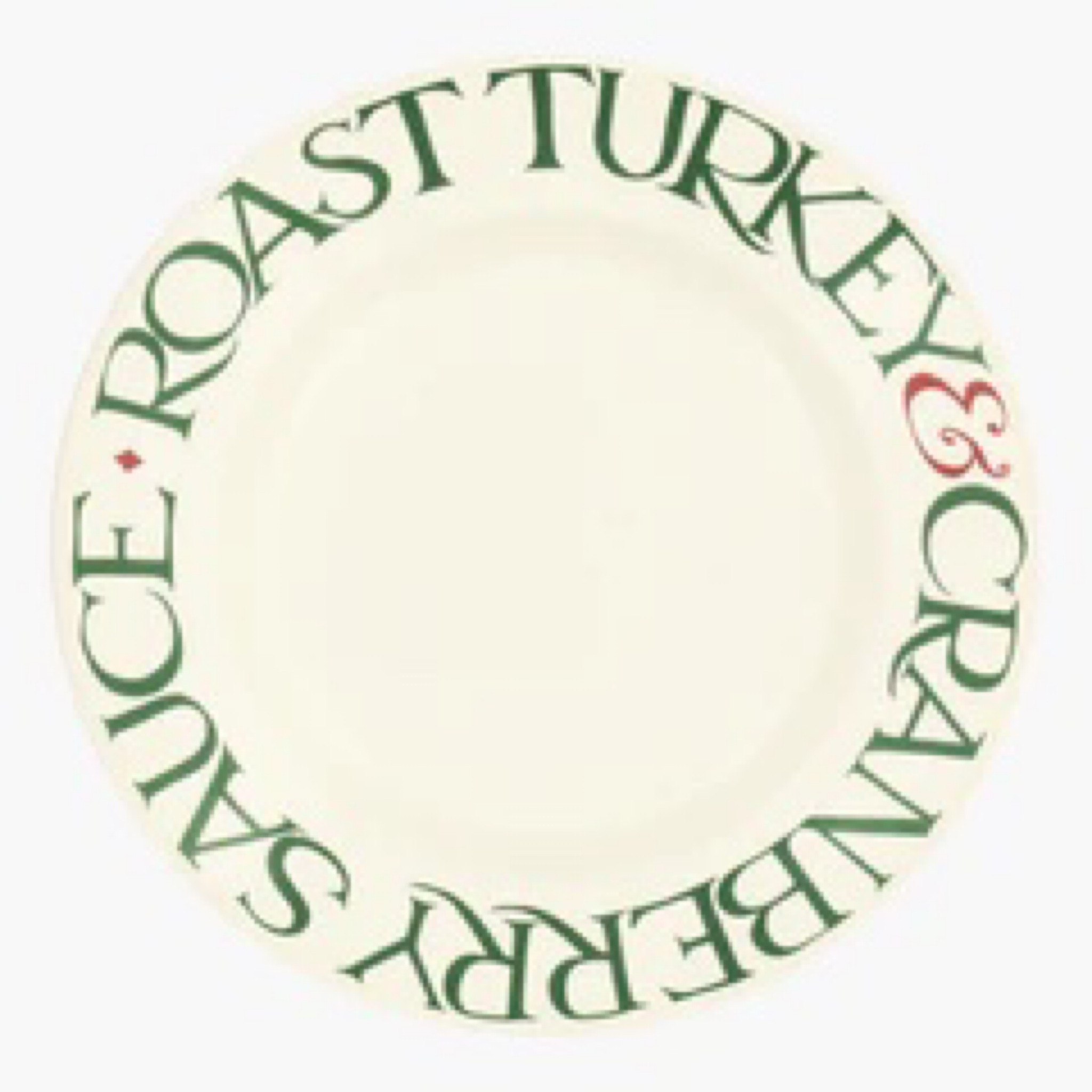 Emma Bridgewater made in England Turkey and Cranberry Christmas plate  

#LTKeurope #LTKHoliday #LTKGiftGuide