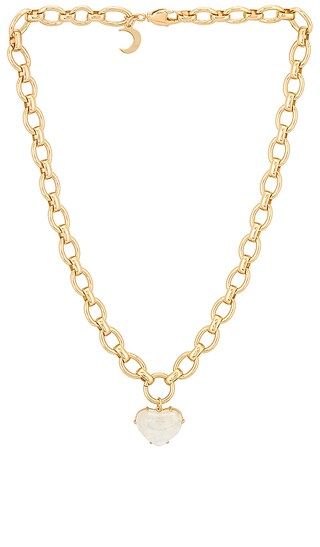 Bella Stone Necklace in Gold | Revolve Clothing (Global)
