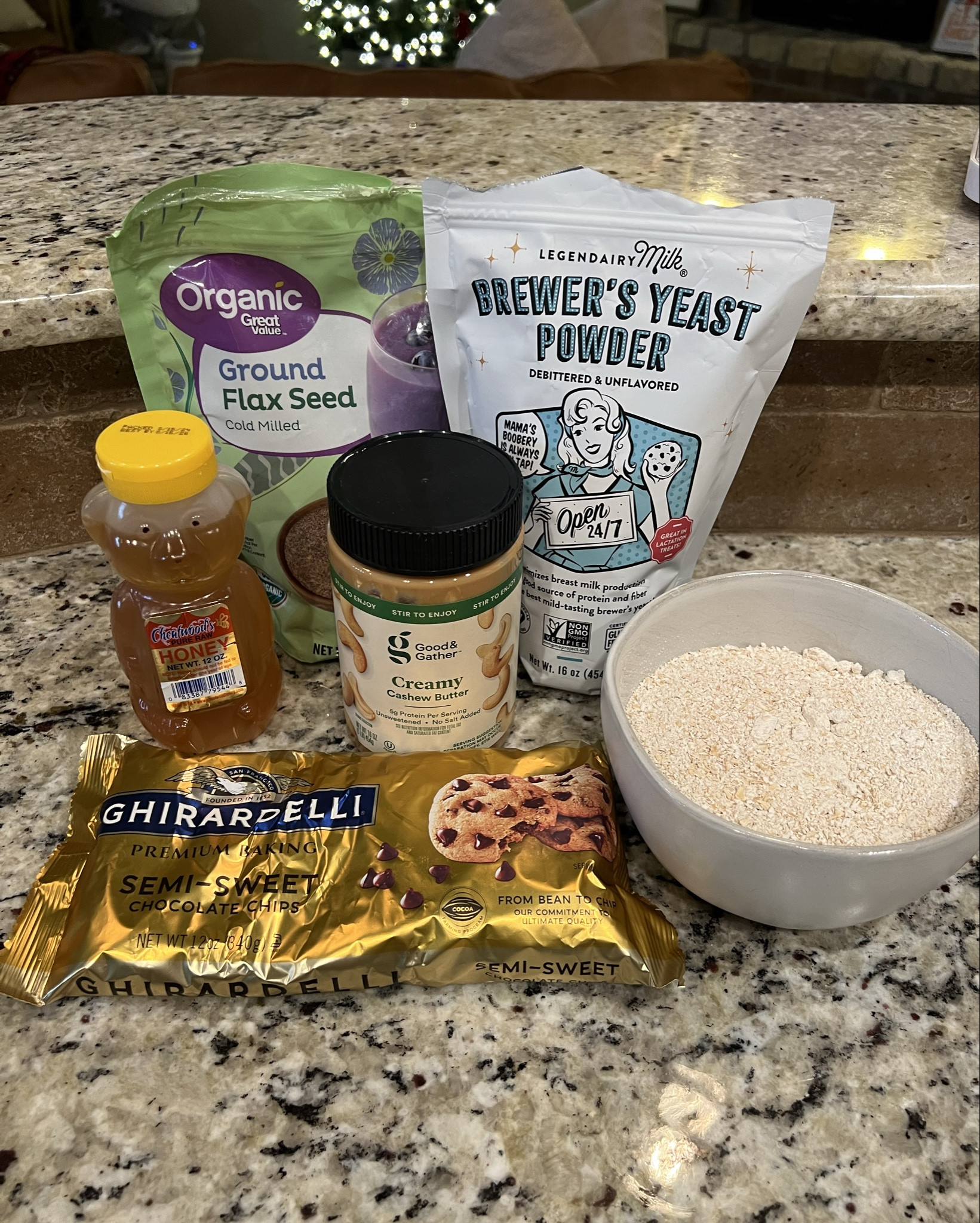 Recipe for Lactation Bites 🥛 
• oats - 2 cups, blended
• brewers yeast - 3 Tablespoons
• ground flax seed - 1/2 cup
• cashew butter - 1/2 cup
• honey - 1/4 cup
• chocolate chips

I like to start by blending my oats.  Then in a large bowl, mix everything together.  If it’s too dry and thick, sometimes I will add a splash of almond milk to get the right consistency. Form into balls and chill in the refrigerator. 



breastfeeding | newborn | meal prep | nursing | postpartum | third trimester | new baby | new mom | recipes 

#LTKBaby #LTKBump #LTKFamily