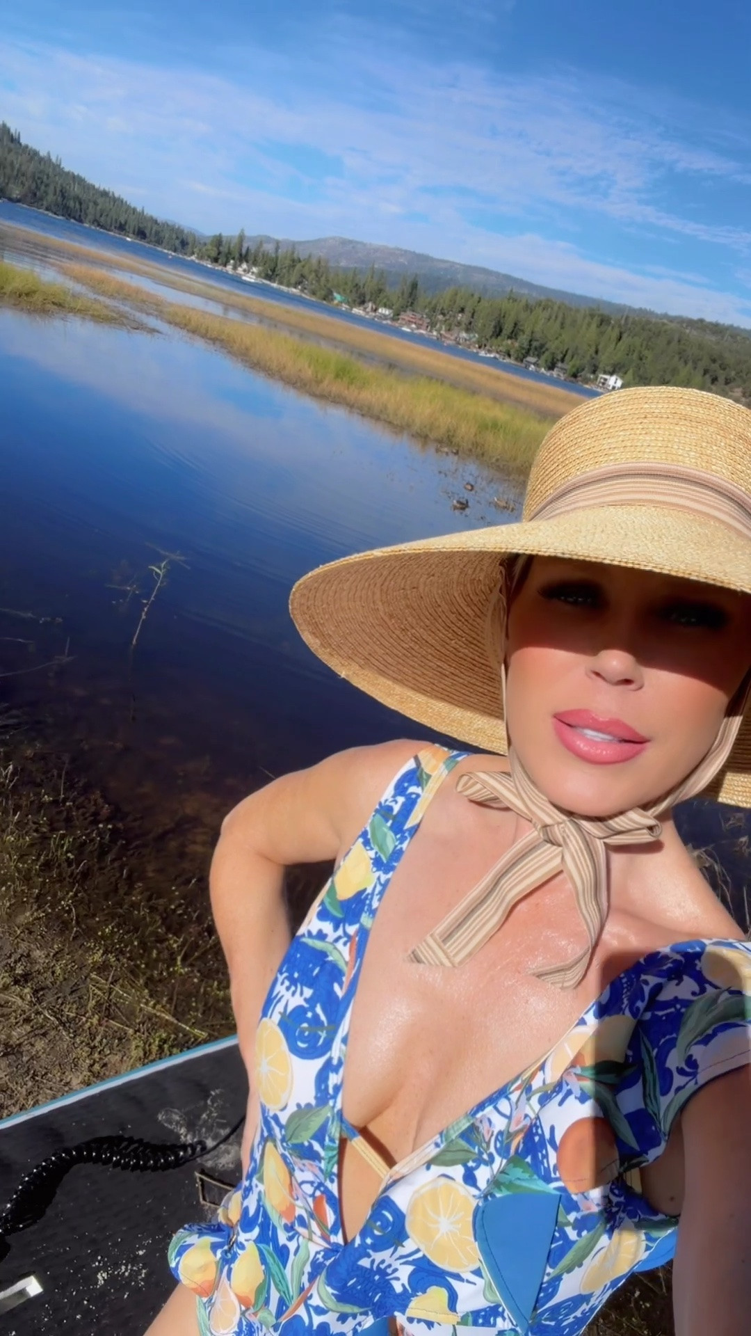 Linked my hat below! I change out the tie in the front with different ribbons for different looks 

My swimsuit was from Amazon a few years back and is no longer available but I linked some lemon suits below

#LTKdayinmylife #LTKTravel #LTKSwim