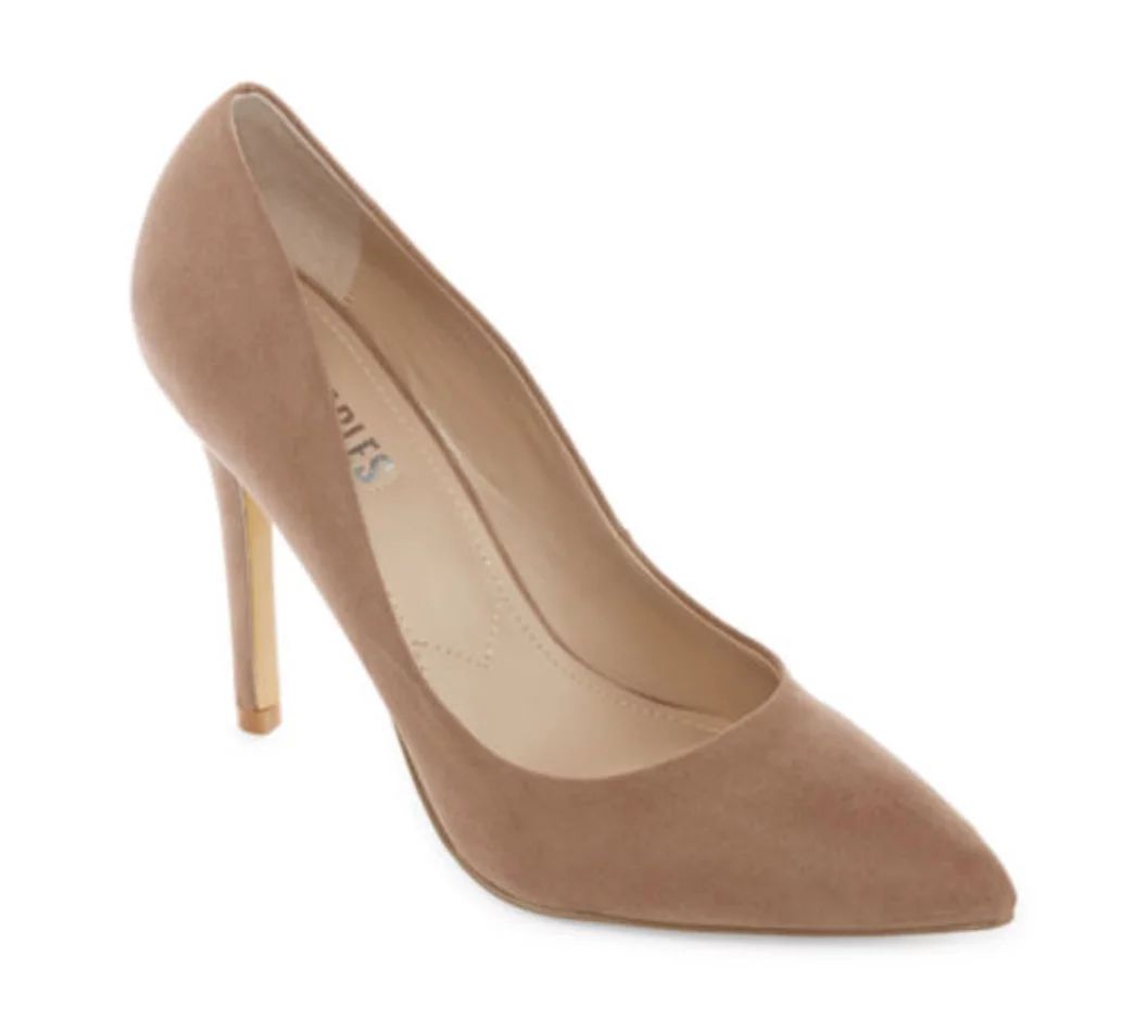 Charles David Pio Taupe Micro Suede Pointy Toe Stiletto Heel Pumps | Walmart (US)