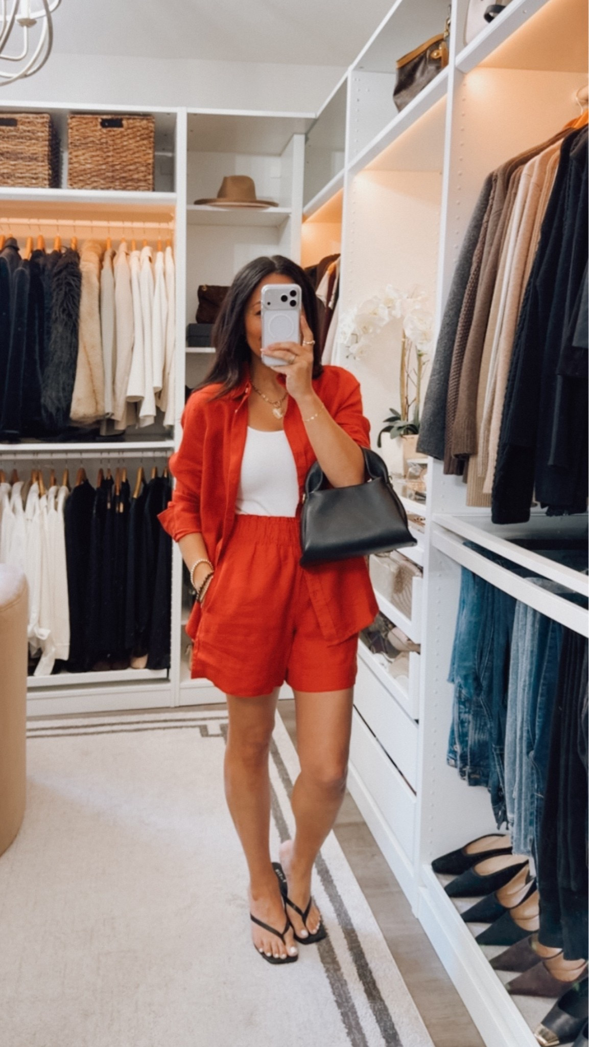 The perfect linen short set! Wear casually with a tank or style it with a bathing suit for an effortless pool side look. Under $50🔥

Fits TTS I’m wearing a small in both the shirt and shorts. 

@quince #quincepartner

#LTKootd #LTKOver40