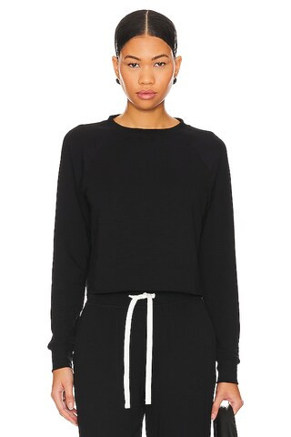 Splits59 Warm Up Crop Sweatshirt in Black from Revolve.com | Revolve Clothing (Global)