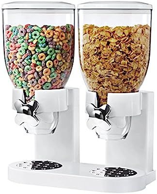 Zevro /GAT201C Indispensable Dry Food Dispenser, Dual Control, White/Chrome | Amazon (US)