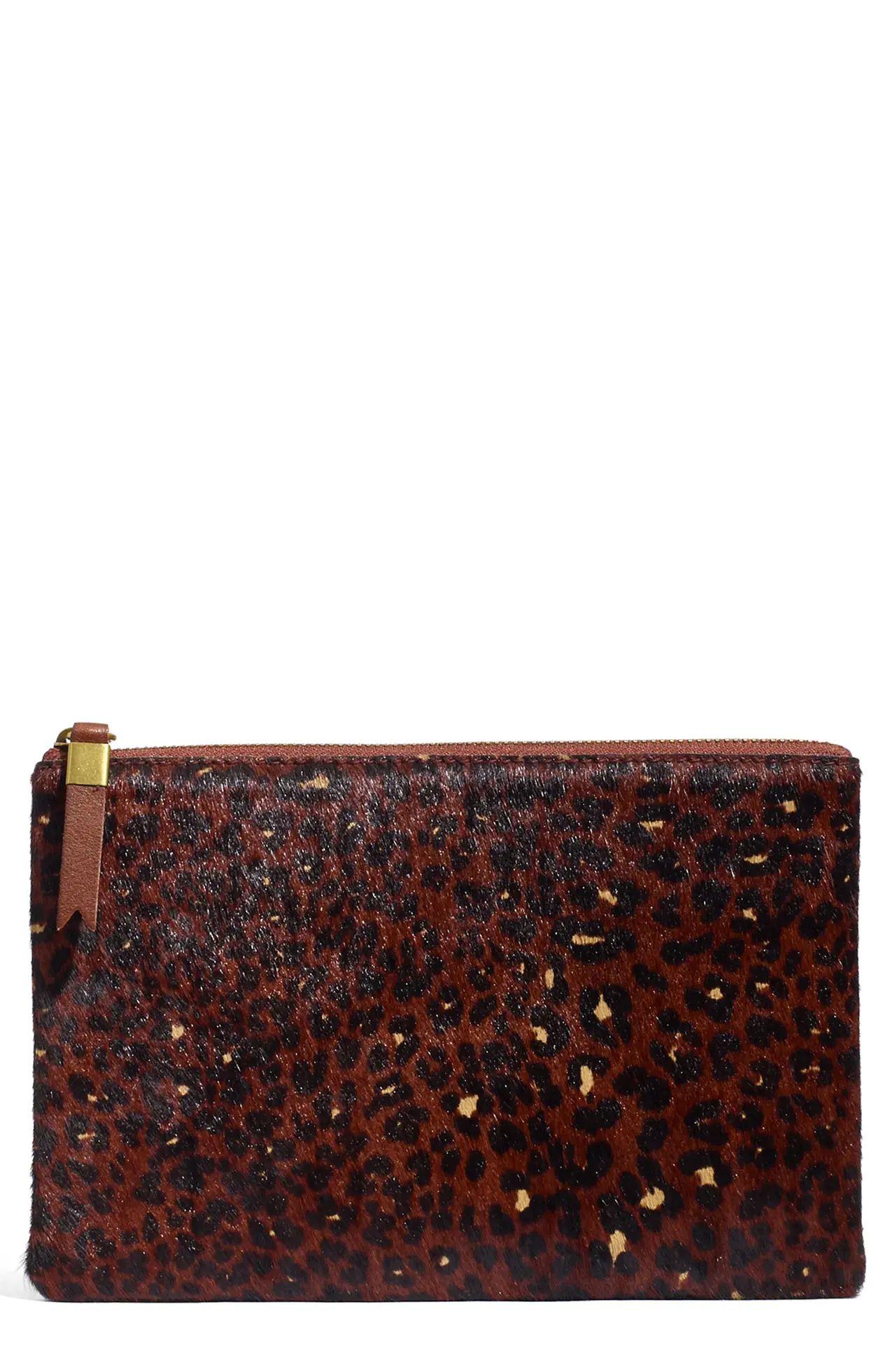 Madewell | The Leather Pouch Clutch: Painted Leopard Genuine Calf Hair Edition | Nordstrom Rack | Nordstrom Rack
