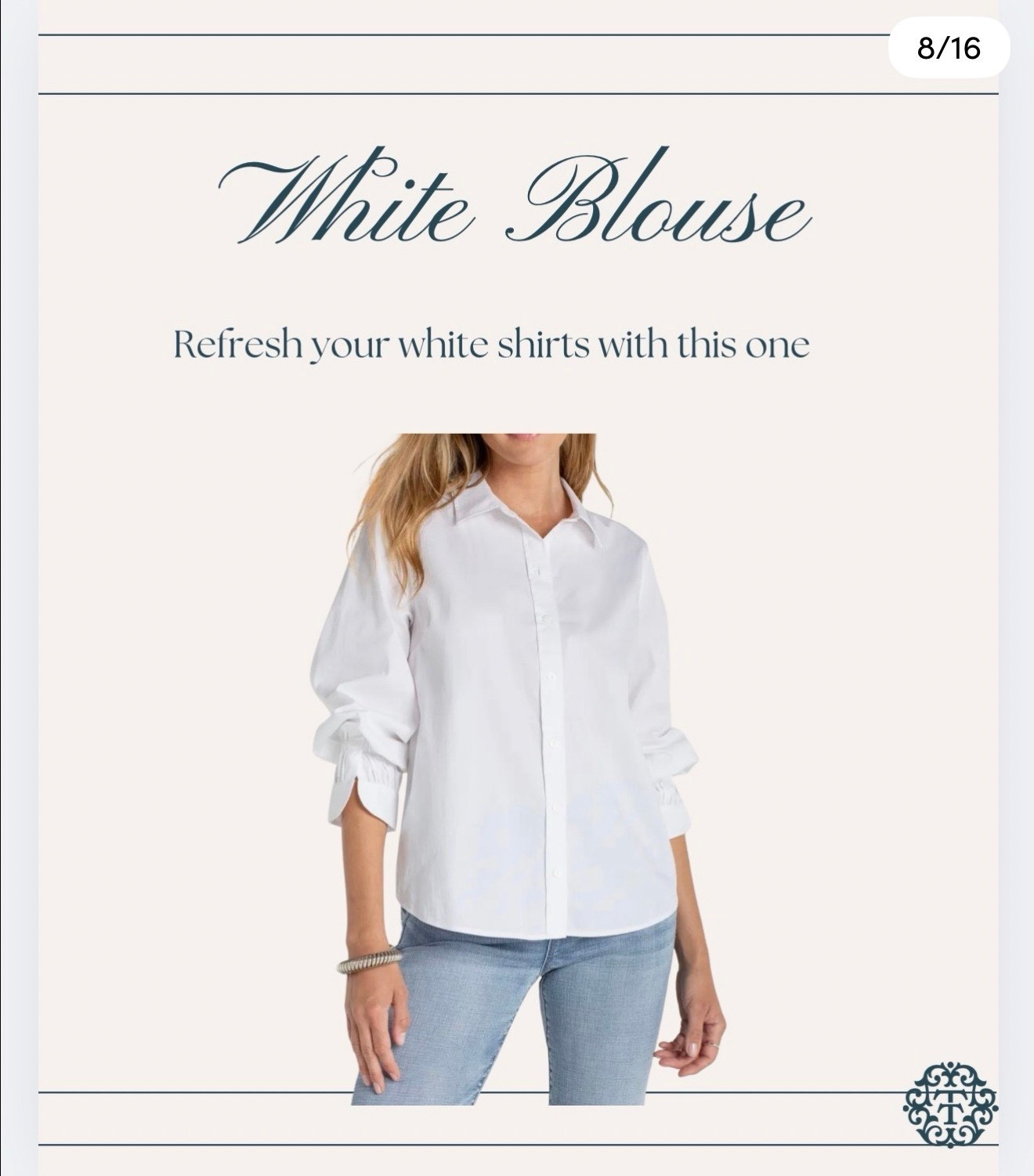 A crisp white shirt is an absolute staple in every wardrobe, and this one is particularly fabulous with its adjustable sleeve length! s

#LTKOver40 #LTKMidsize