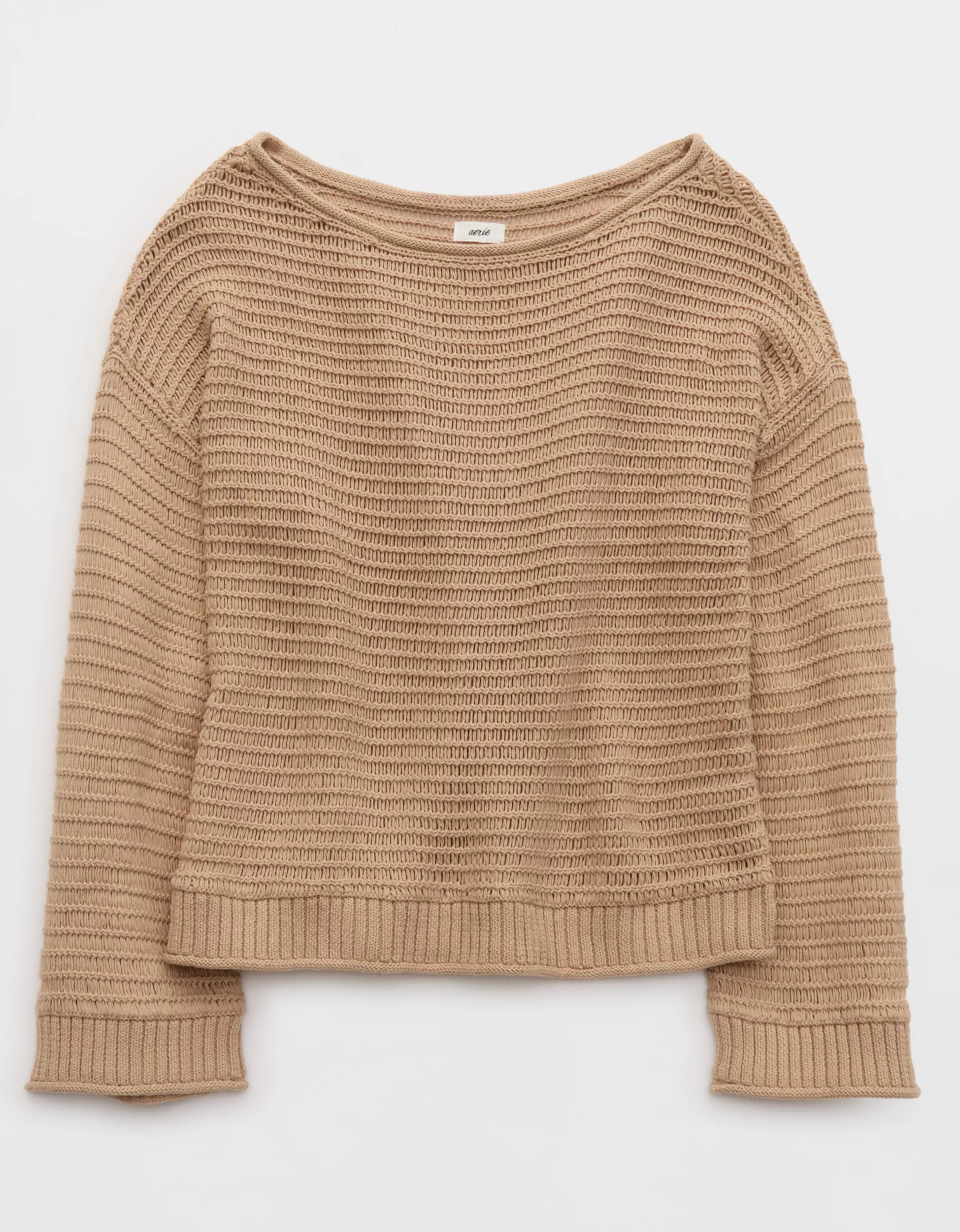 Aerie Sunkissed Textured Off-The-Shoulder Sweater | Aerie