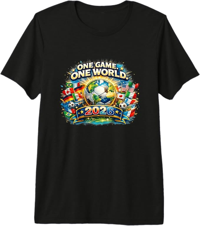 Mens Global Soccer Fest 2026 North America Tour USA Canada Mexico Premium Tri-Blend T-Shirt | Amazon (US)