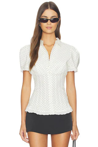 Cinched Button Up Top
                    
                    WeWoreWhat | Revolve Clothing (Global)